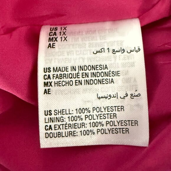 INC International Concepts Pleated-Sleeve Suplice-Neck Blouse Women's 1X New - Picture 10 of 14